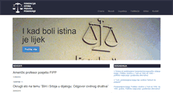Desktop Screenshot of fondacija-ipp.ba
