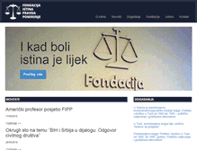 Tablet Screenshot of fondacija-ipp.ba